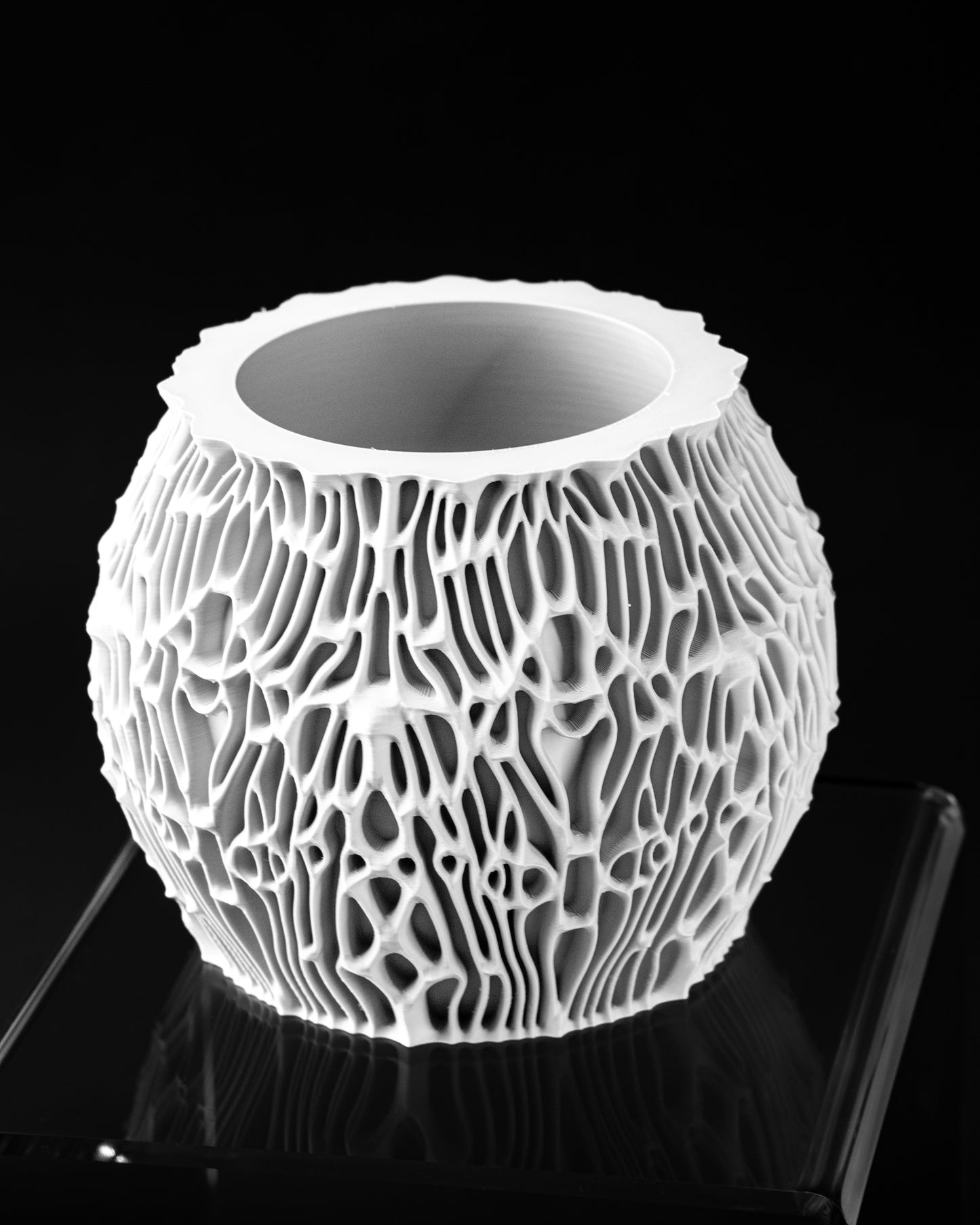 Mercan Dokulu Modern Saksı